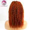 Jerry Curly Human Hair Wigs Ginger Orange