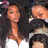 Angelbella dd Diamond Hair Jerry Curl Wig pré pré-cueillé HD 13x4 en dente 
