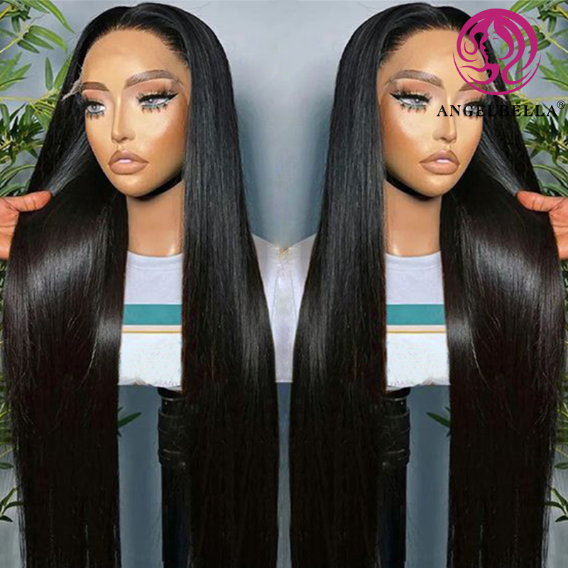 Angelbella Queen Doner Virgin Hair 13x4 Human Hoils Hd Lace Wig Heules Cupile Aligned Hair Wigsless Wigs