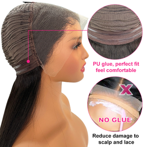 Angelbella Queen Doner Virgin Hair Vietnamien Vierge Vierge Long Long Natural Natural WiGS FRONTAL LAC