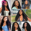 Angelbella Queen Doner Virgin Hair 13x4 Brésilien Full Lace Wave Deep Transparent Swiss Lace Frontal Human Hair Wigs