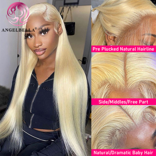 Angelbella Queen Doner Virgin Hair 13x4 613 Natural Human Hair HD Lace Frontal Wigs