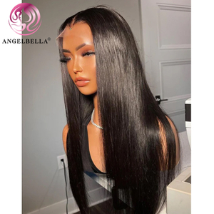 Angelbella Queen Doner Virgin Hair 13X6 28 30 pouces Strucy Hd Lace Frontal Wigs Perrudes de cheveux humains péruviens pour femmes Remy Hair