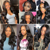 Angelbella Glory Virgin Hair 13x4 Transparent Lace Frontal Body Wave Best Human Human Hair Lace Front Pernues