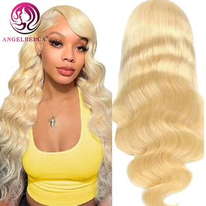 Vente en gros 613 vague de corps transparent en dentelle transparente perruques de cheveux humains vietnamiens crus 180 densité brésilienne en dentelle brésilienne pour femmes