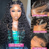 AngelBella 12-40 pouces vague d'eau dentelle avant perruques cheveux humains pré-épilés 13x6 partie profonde HD dentelle frontale perruque 180 densité bouclés perruque de cheveux humains pour les femmes