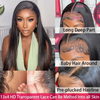 13x4 Lace Frontal Wig Swiss Transparent Swiss Lace Perruque avant non trapyée Vierge Human Hair Lace Front Pernues