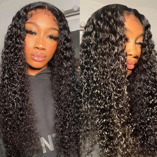 Factory Direct 4x4 5x5 Jerry Curl Wigs Wigs Long Brésilien Virgin Remy Hair Curly HD HUM HUMAN HEIR LAGE CLOSURE LAGE WIG